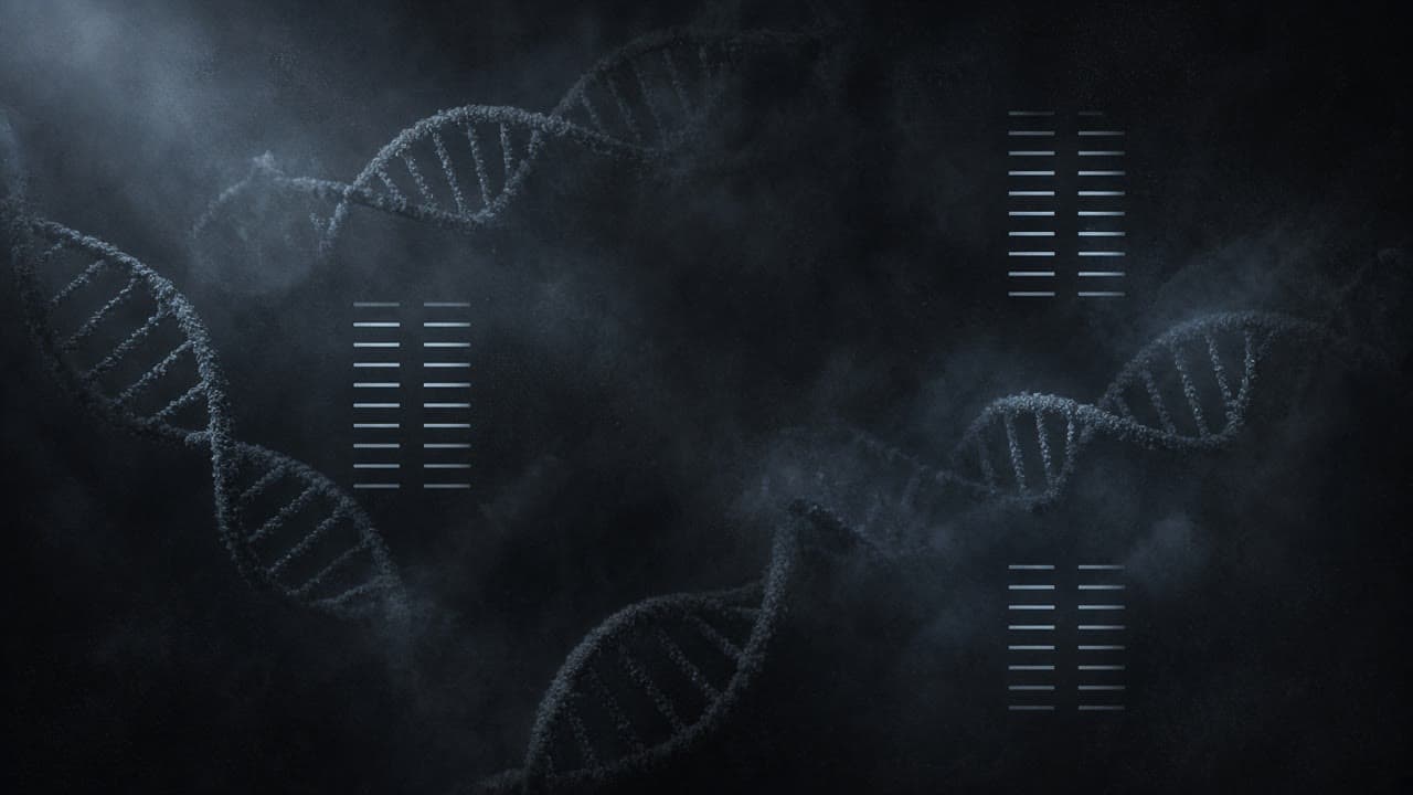 Cold luminous DNA filaments and evenly spaced repeat bars dissolving into graphite mist